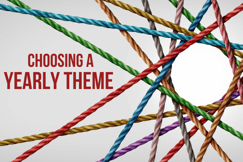 web of multicolored rope yearly theme