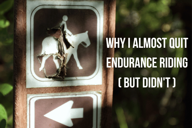 Why I almost quit endurance riding