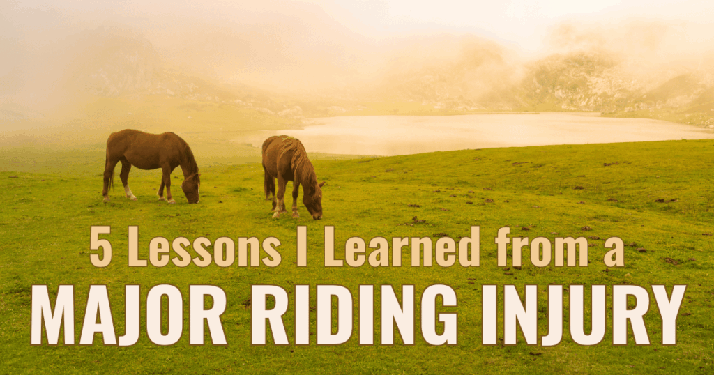 recovering from major horse riding injury